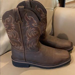 Wolverine Rancher Square-toe Wellington Work Boots